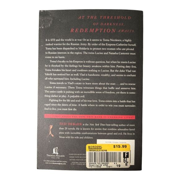 Ted Dekker Immanuel's Veins Book - Picture 2 of 2